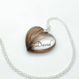 Beautiful Heart Pendant with Hair