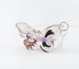 Butterfly Pendant With Hair and Flowers