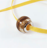 Memorial Charm with Hair and Glitter