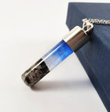 Cylinder Pendant with Ashes