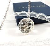 Bridal Lace Keepsake Pendant