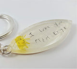 Custom Handwriting Keepsake Keychain or Pendant