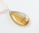 Personalised Hair & Handwriting Memory Pendant