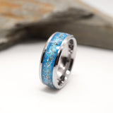 Tungsten Ashes Memorial Channel Ring