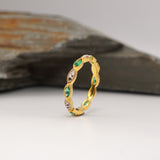Memorial Birthstone Marquise Ring with Ashes
