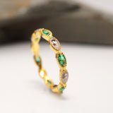 Memorial Birthstone Marquise Ring with Ashes
