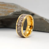 Pure Ashes Memorial Channel Ring - Gold Tungsten
