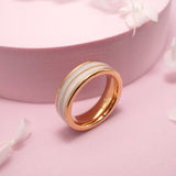 Breastmilk & Lock of Hair Inlay Ring