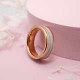 Breastmilk & Lock of Hair Inlay Ring