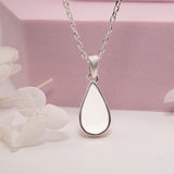 Small Teardrop Breastmilk Keepsake Pendant