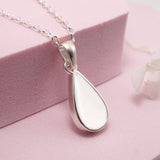 Small Teardrop Breastmilk Keepsake Pendant
