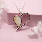 Silver Heart Breastmilk Necklace