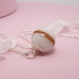 Sphere Breastmilk and Lock of Hair Keepsake Pendant