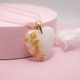 Resin Heart Breastmilk Keepsake Pendant