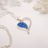 Sterling Silver Memorial Heart Pendant