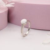 Sterling Silver Bauble Breastmilk Ring