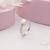 Sterling Silver Bauble Breastmilk Ring