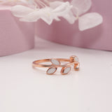 Leaf Branch Breastmilk Keepsake Ring
