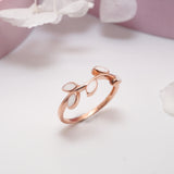 Leaf Branch Breastmilk Keepsake Ring