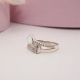 Double Heart Breastmilk Keepsake Ring – Sterling Silver