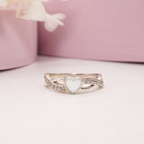 Classic Heart Breastmilk Keepsake Ring – Sterling Silver