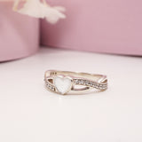 Classic Heart Breastmilk Keepsake Ring – Sterling Silver