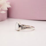 Teardrop Breastmilk Keepsake Ring – Sterling Silver