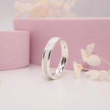 Sterling Silver Breastmilk Keepsake Inlay Ring