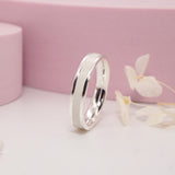 Sterling Silver Breastmilk Keepsake Inlay Ring