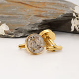 Gold Plated Ashes Keepsake Cufflinks