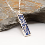 Sterling Silver Rectangular Ashes Pendant