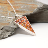 Sterling Silver Triangle Ashes Pendant