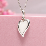 Grace Heart Sterling Silver Breastmilk Keepsake Pendant