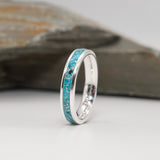 Memorial Channnel Ring with Ashes
