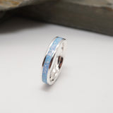 Memorial Channnel Ring with Ashes