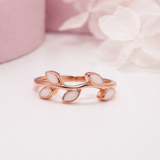 Leaf Branch Breastmilk Keepsake Ring