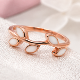 Leaf Branch Breastmilk Keepsake Ring