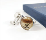 Lock of Hair Cufflinks