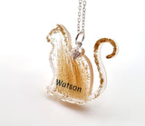 Beautiful Cat Shaped Pendant with Fur