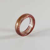 Memorial Lock of Hair Ring with Glitter