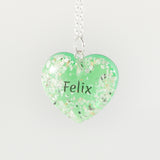 Heart Shaped Pendant with Ashes