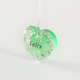 Heart Shaped Pendant with Ashes