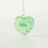 Heart Shaped Pendant with Ashes
