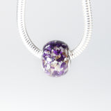 Cremation Ashes Bead With Crushed Glass