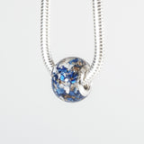 Memorial Charm with Cremation Ashes and Crushed Glass