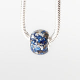 Memorial Charm with Cremation Ashes and Crushed Glass