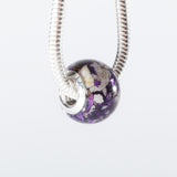 Cremation Ashes Bead With Crushed Glass