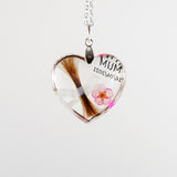 Lock of Hair Pendant with Flower