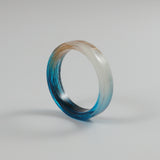 Two Colour Memorial Ring with Hair or Fur