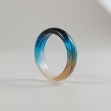 Two Colour Memorial Ring with Hair or Fur